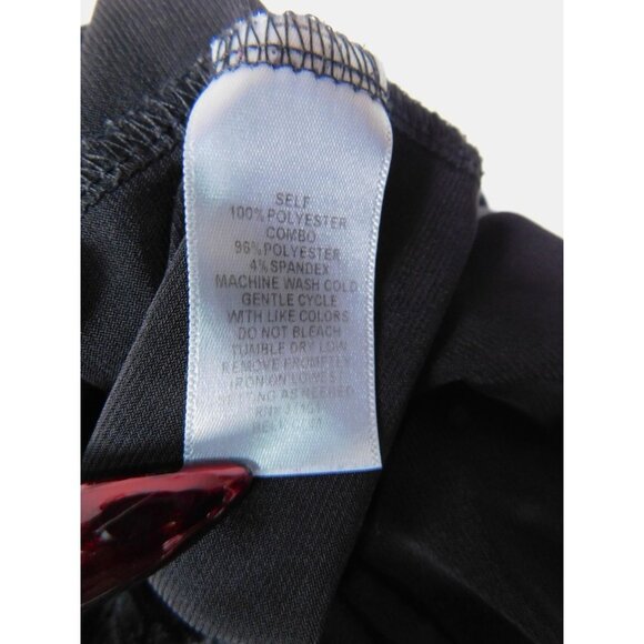 Kim Rogers Black Crochet Poncho Top 1X - Curvy Overlay Tunic - Excellent - Picture 11 of 11